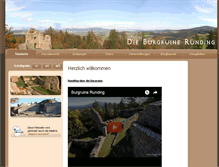 Tablet Screenshot of burg-runding.de